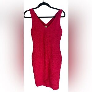 a new day Bright Pink Textured Dress